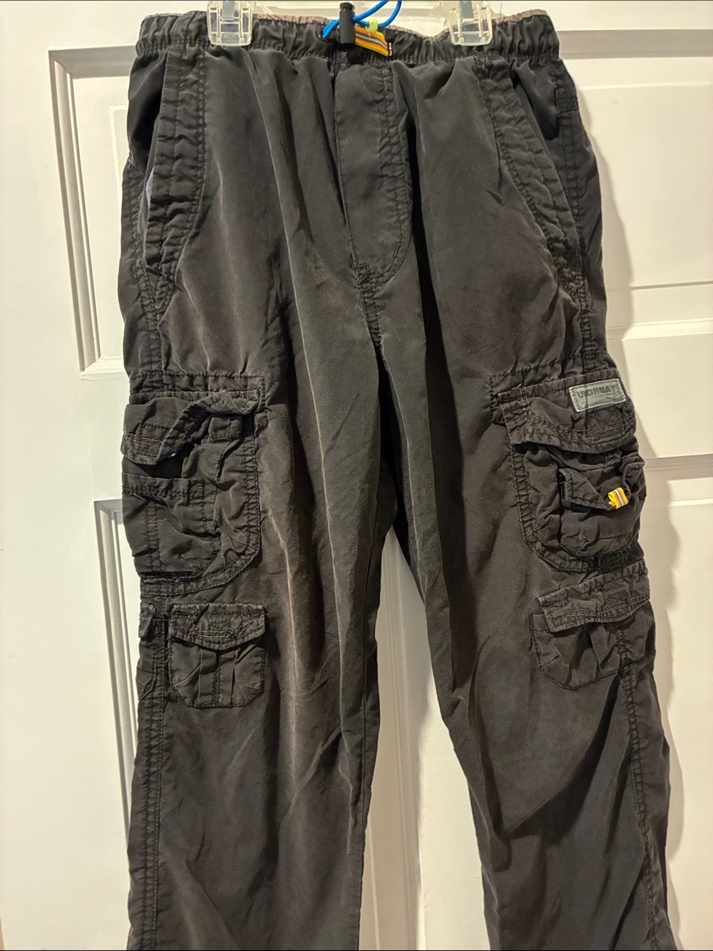 Boys dark gray cargo pants
